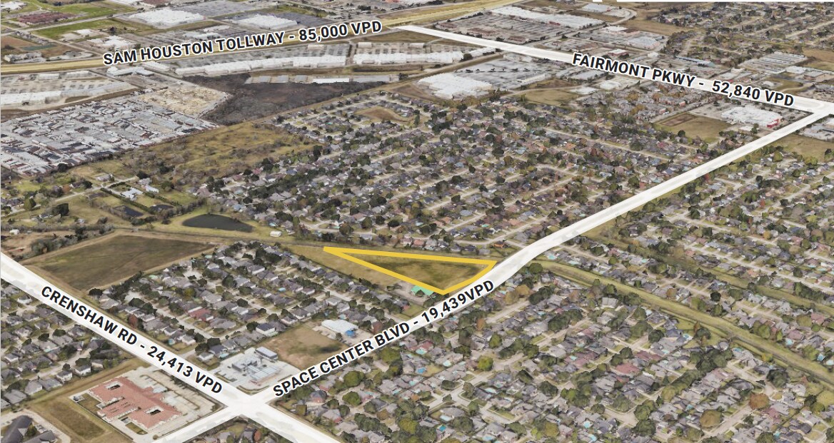 0 SPACE CENTER Blvd, Pasadena, TX for sale Aerial- Image 1 of 3