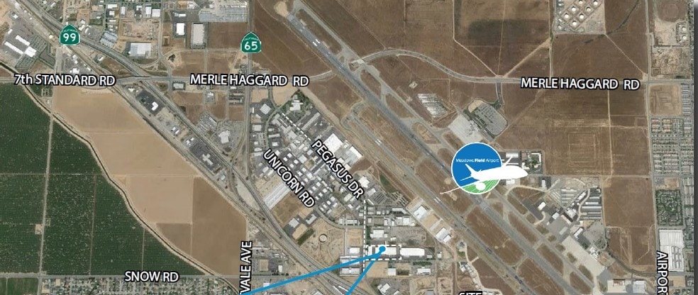 2524-2540 Pegasus Dr, Bakersfield, CA for lease - Aerial - Image 3 of 8