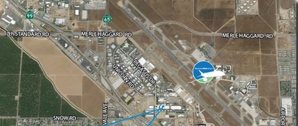 2524-2540 Pegasus Dr, Bakersfield, CA - AERIAL map view - Image1