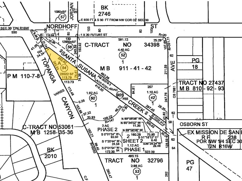 9040 Topanga Canyon Blvd, Canoga Park, CA for lease - Plat Map - Image 2 of 21
