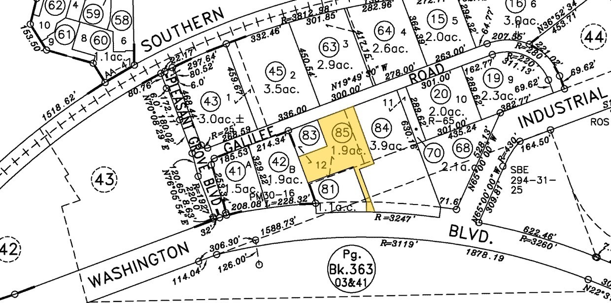 7100 Galilee Rd, Roseville, CA for lease Plat Map- Image 1 of 2