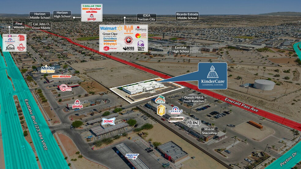 13007 Emerald Pass Ave, El Paso, TX à vendre - Photo du bâtiment - Image 2 de 5