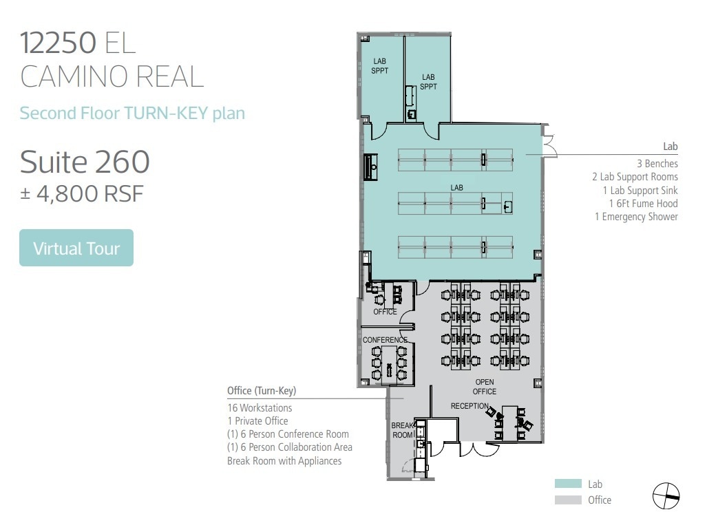 12250 El Camino Real, San Diego, CA à louer Plan d’étage- Image 1 de 1