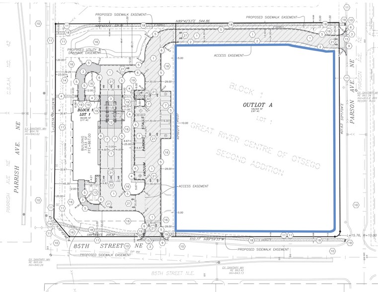 85th St, Otsego, MN for sale - Site Plan - Image 2 of 2
