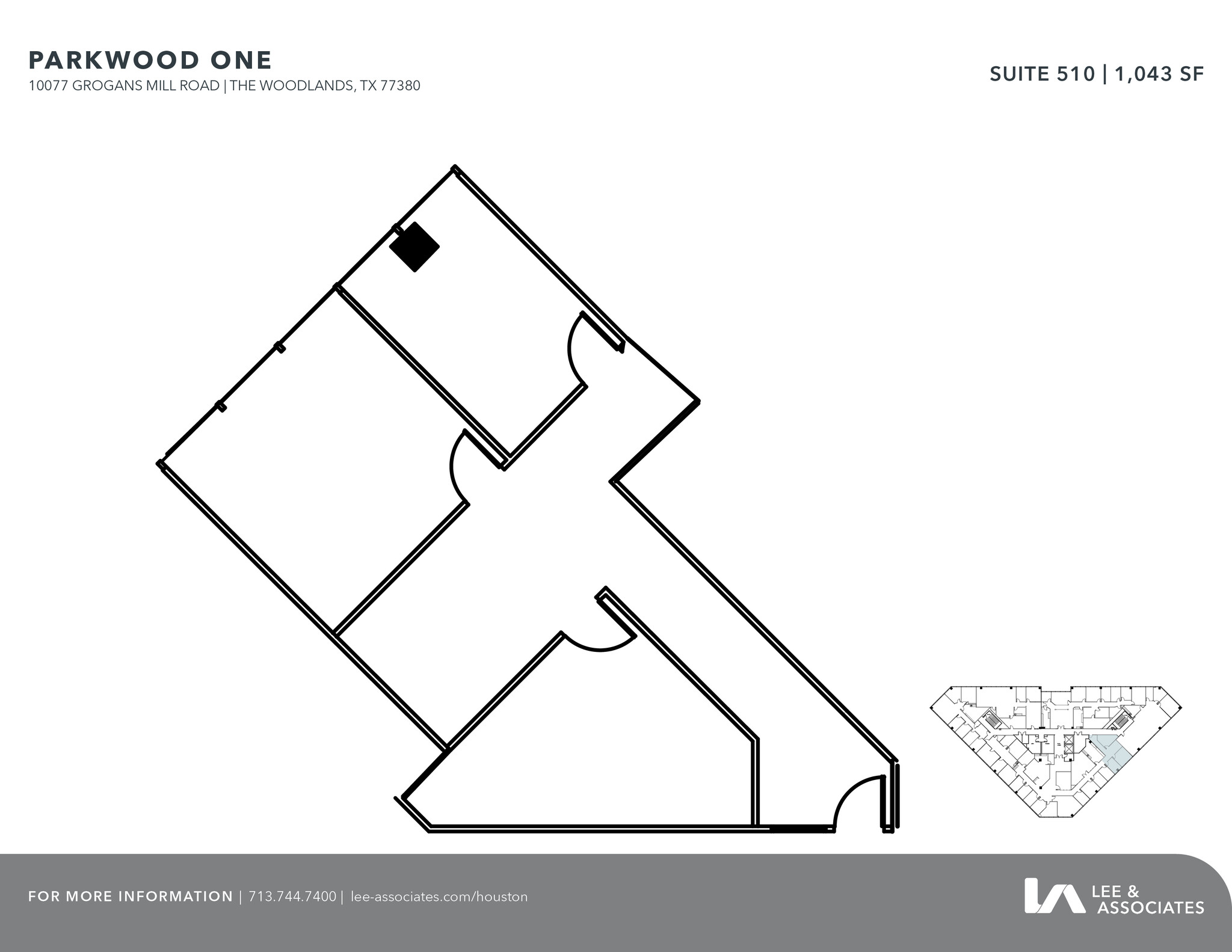 10077 Grogans Mill Rd, The Woodlands, TX à louer Plan d  tage- Image 1 de 1