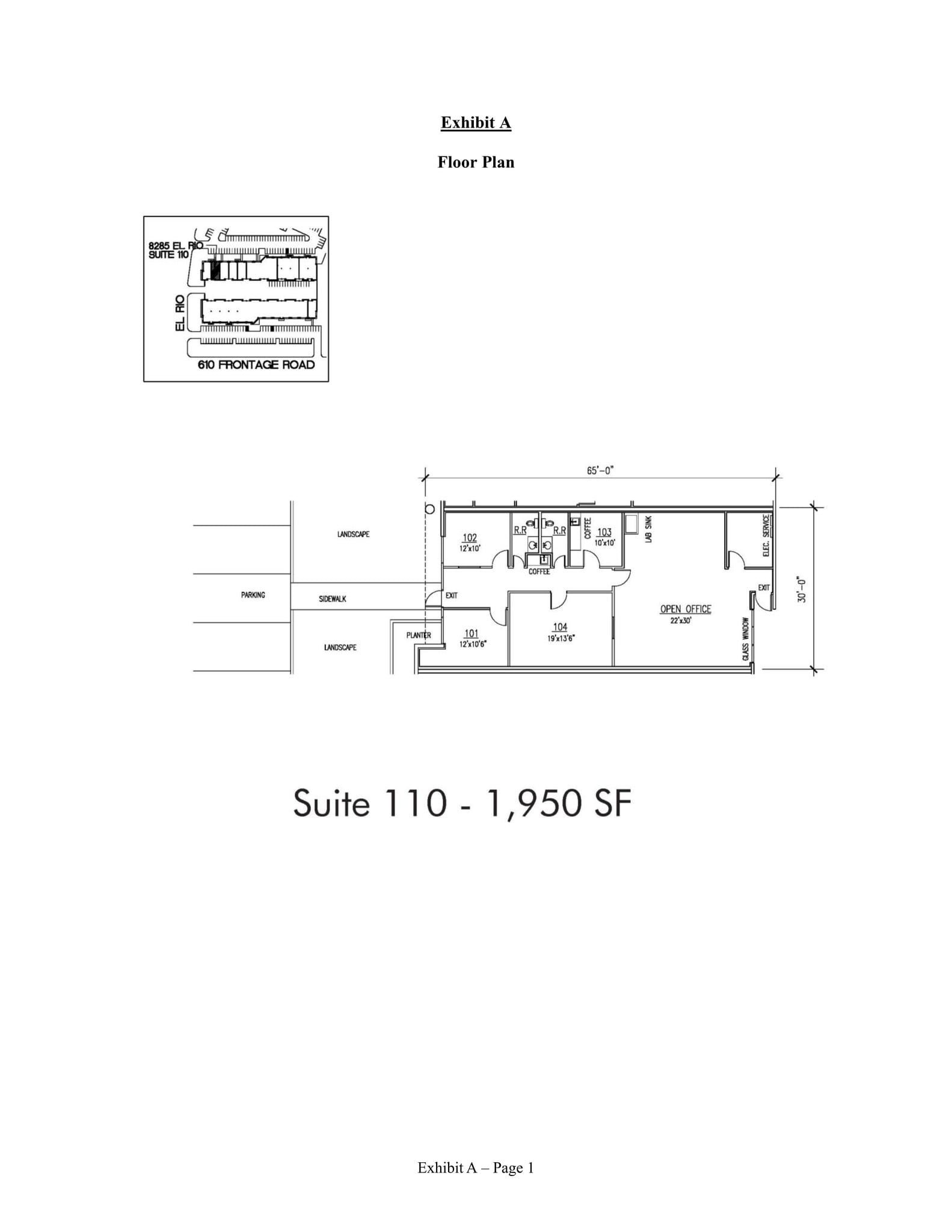 8285 El Rio St, Houston, TX for lease Site Plan- Image 1 of 1