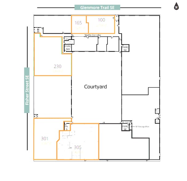 6940 Fisher Park Rd SE, Calgary, AB à louer - Plan de site - Image 2 de 7
