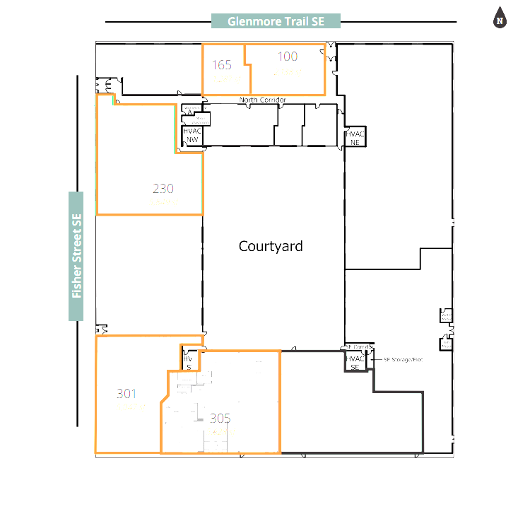 6940 Fisher Park Rd SE, Calgary, AB à louer Plan de site- Image 1 de 1