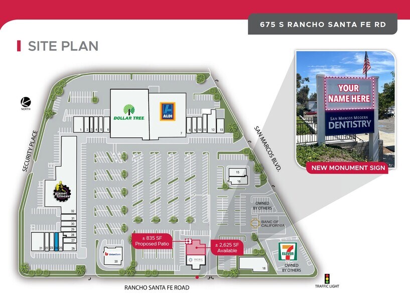 675 S Rancho Santa Fe Rd, San Marcos, CA à louer - Plan de site - Image 2 de 5