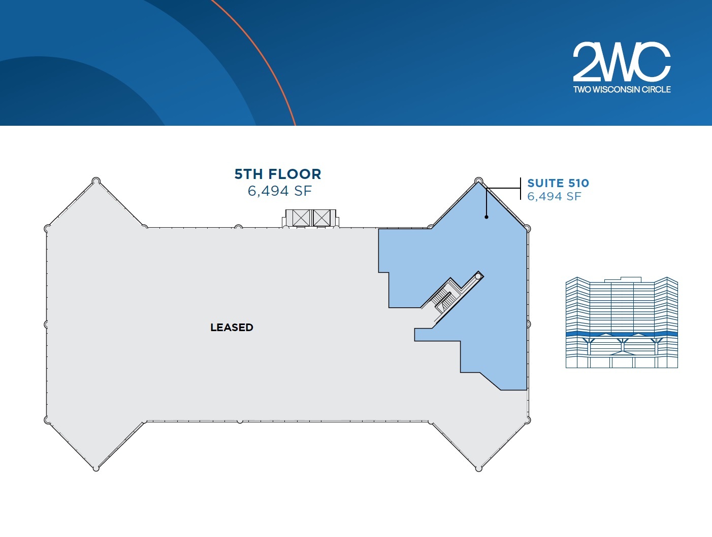 2 Wisconsin Cir, Chevy Chase, MD à louer Plan d’étage- Image 1 de 1