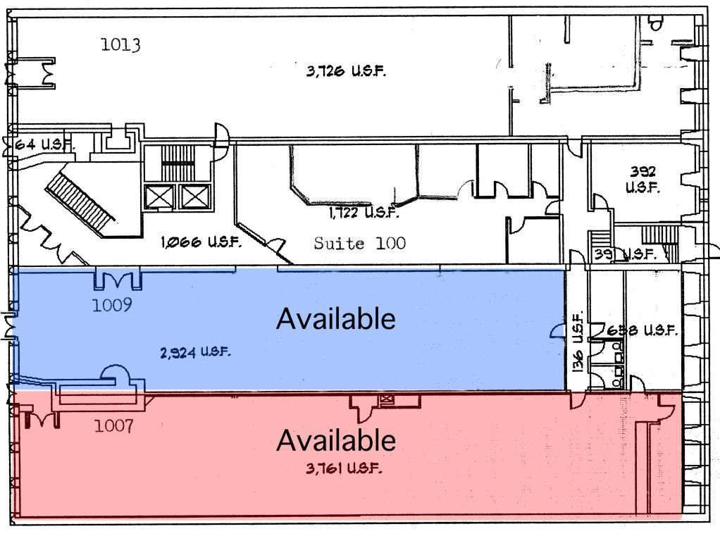 1007-1013 E Main St, Richmond, VA for lease Floor Plan- Image 1 of 1