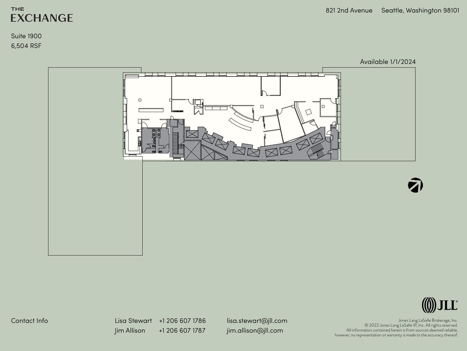 821 2nd Ave, Seattle, WA for lease Floor Plan- Image 1 of 1