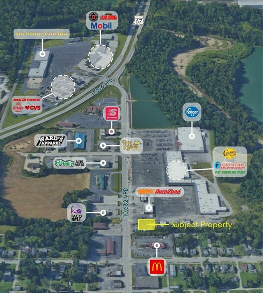 366 S Indiana St, Mooresville, IN à vendre - Aérien - Image 3 de 3