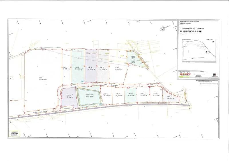 Terrery, Muret à vendre - Plan de site - Image 3 de 3