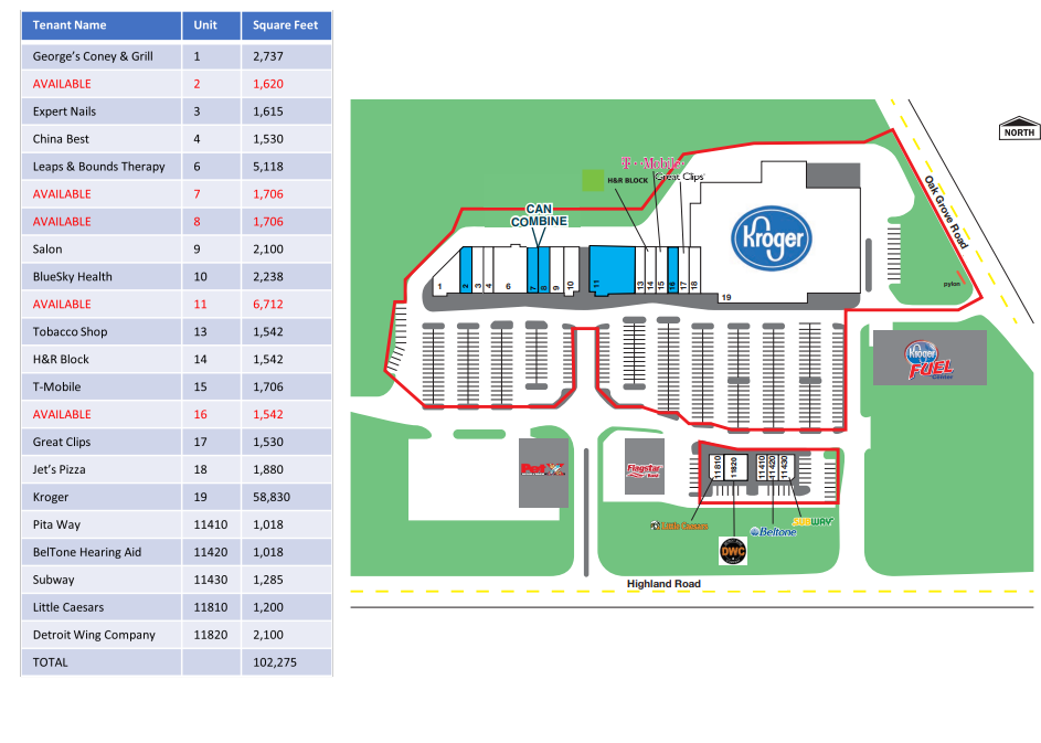 108 W Highland Rd, Howell, MI for lease Site Plan- Image 1 of 1