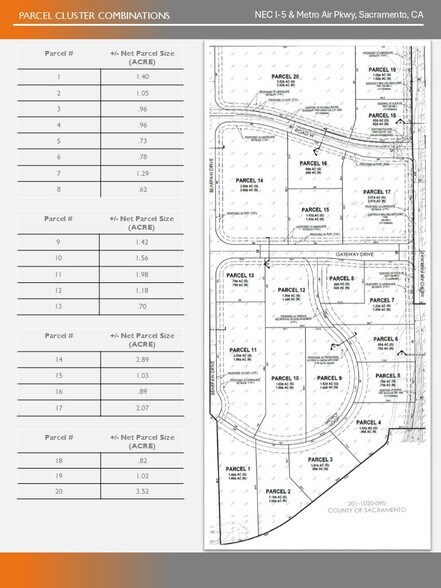 Metro Air Parkway at I-5 Pky, Sacramento, CA à louer - Plan cadastral - Image 3 de 7