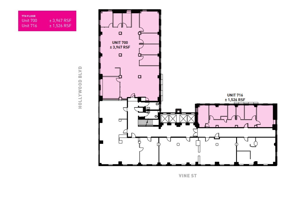 1680 N Vine St, Hollywood, CA for lease Floor Plan- Image 1 of 1