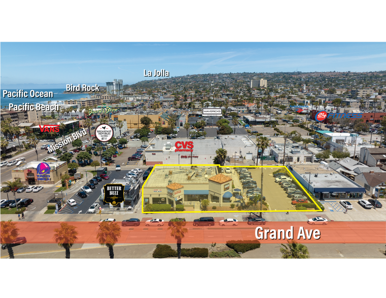 856 Grand Ave, San Diego, CA à louer - Aérien - Image 1 de 3