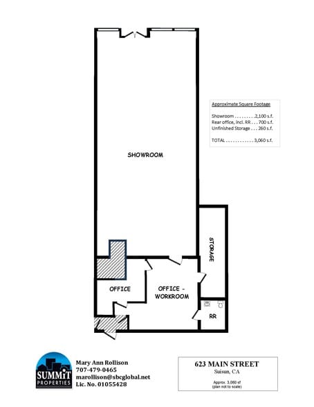 623 Main St, Suisun City, CA for lease - Floor Plan - Image 3 of 3