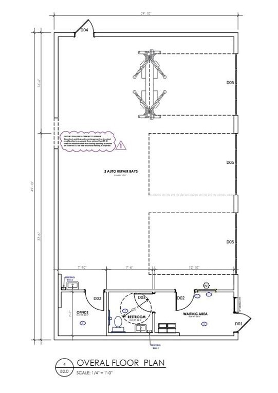 8214 Moores Chapel Rd, Charlotte, NC for lease Floor Plan- Image 1 of 1