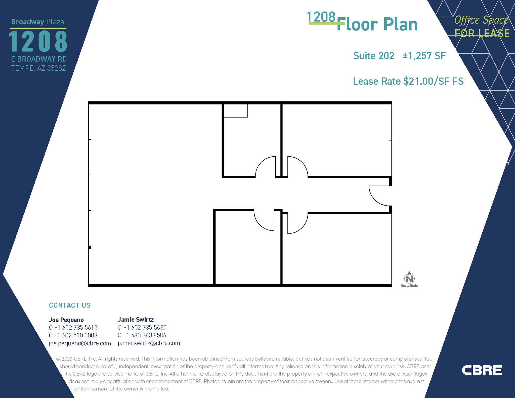 1232 E Broadway Rd, Tempe, AZ for lease Floor Plan- Image 1 of 1