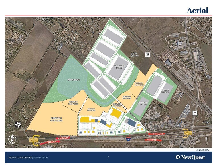 NWC I-10 & Highway 46, Seguin, TX à vendre - Plan cadastral - Image 2 de 3