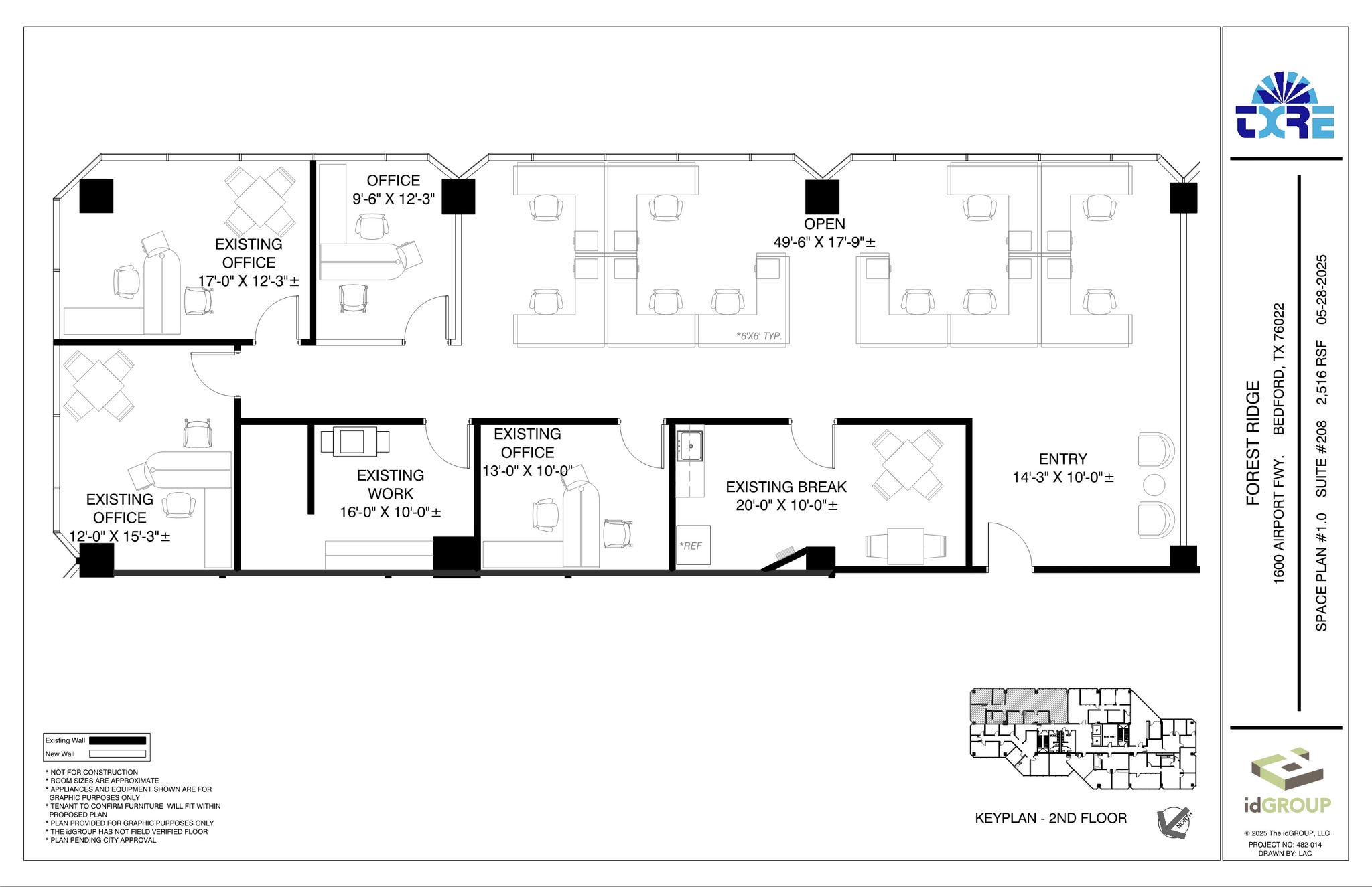 1600 Airport Fwy, Bedford, TX à louer Plan d’étage- Image 1 de 2
