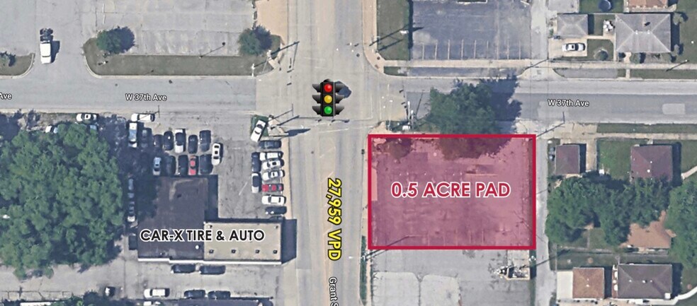 3701 Grant St, Gary, IN à vendre - Photo du bâtiment - Image 2 de 3