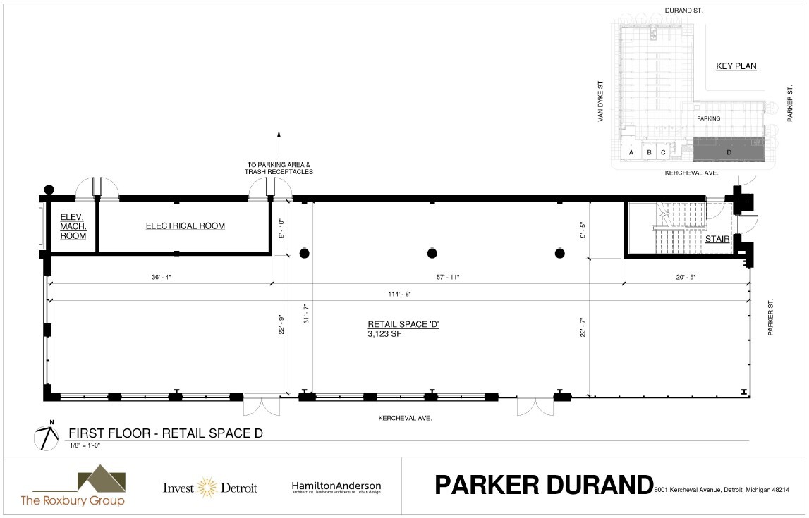 8001 Kercheval St, Detroit, MI à louer Plan d  tage- Image 1 de 1