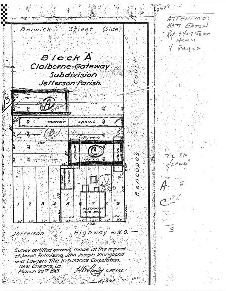 3401 Jefferson Hwy, Jefferson, LA à louer - Plan cadastral - Image 2 de 3