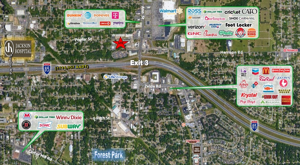 2720 Poplar St, Montgomery, AL for lease - Building Photo - Image 3 of 4