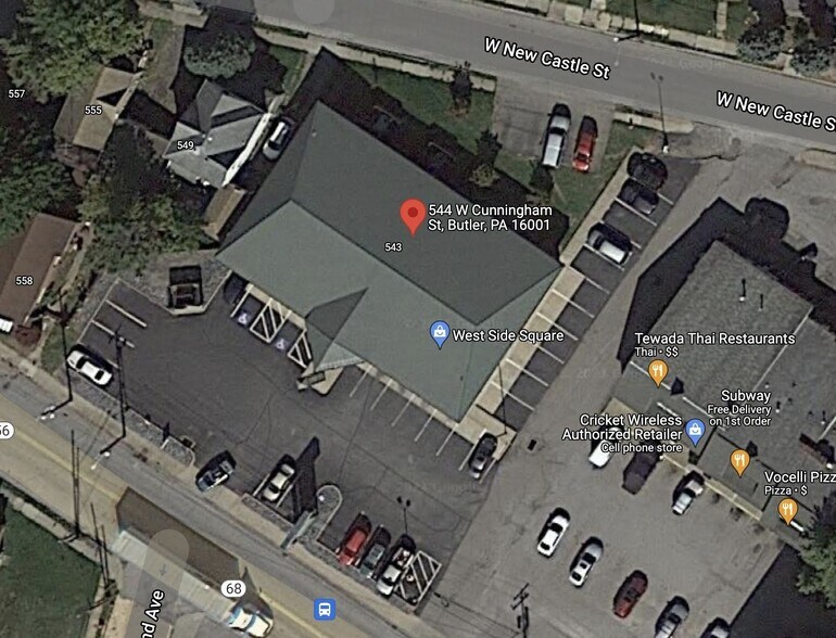 544 W Cunningham St, Butler, PA à louer - Aérien - Image 3 de 4