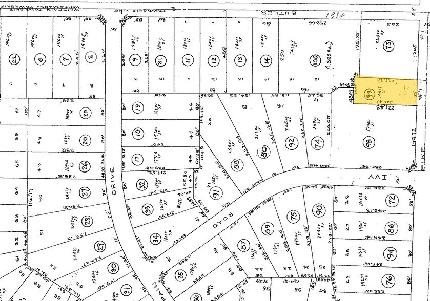 11 W Skippack Pike, Ambler, PA à louer - Plan cadastral - Image 3 de 3