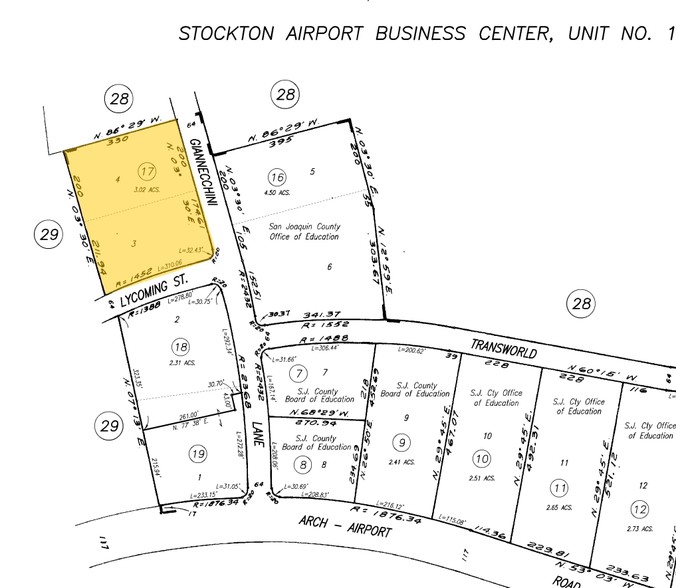 2619 Lycoming Rd, Stockton, CA for lease - Plat Map - Image 2 of 5