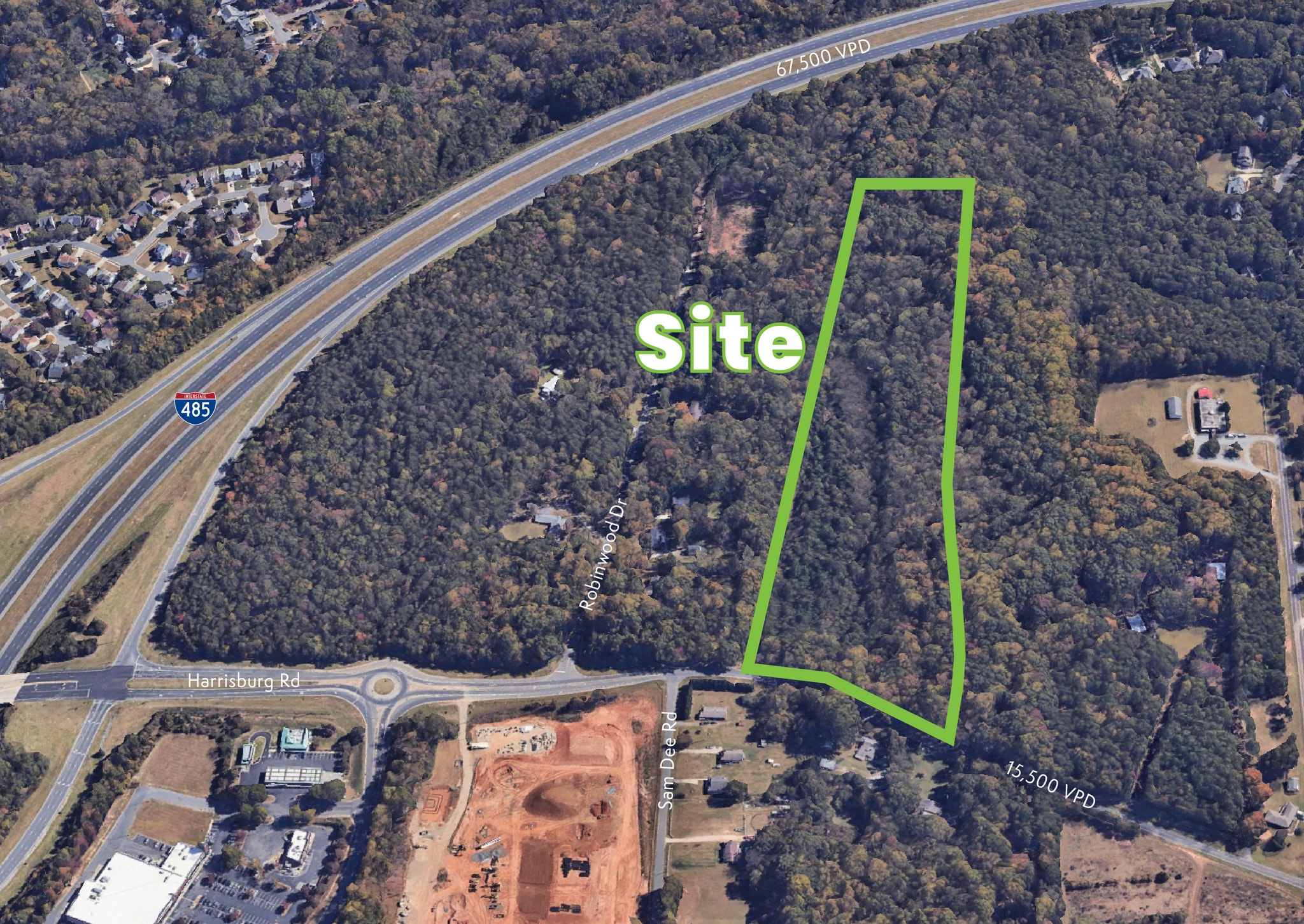 10412 Harrisburg Rd, Charlotte, NC à vendre Aérien- Image 1 de 3