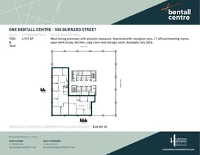 505 Burrard St, Vancouver, BC for lease Floor Plan- Image 1 of 1