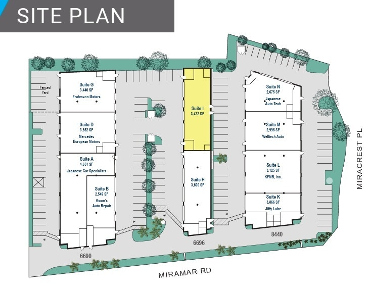 6696 Miramar Rd, San Diego, CA for lease Floor Plan- Image 1 of 1