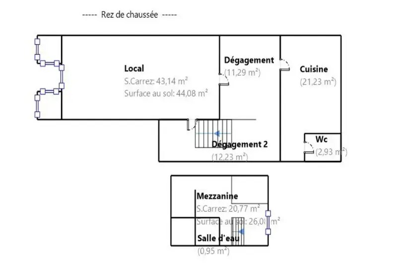 Retail in Marseille for lease Floor Plan- Image 1 of 1