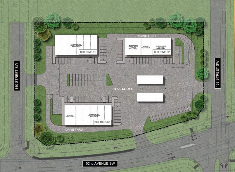 13806 102 Ave SW, Edmonton, AB for lease - Site Plan - Image 2 of 2