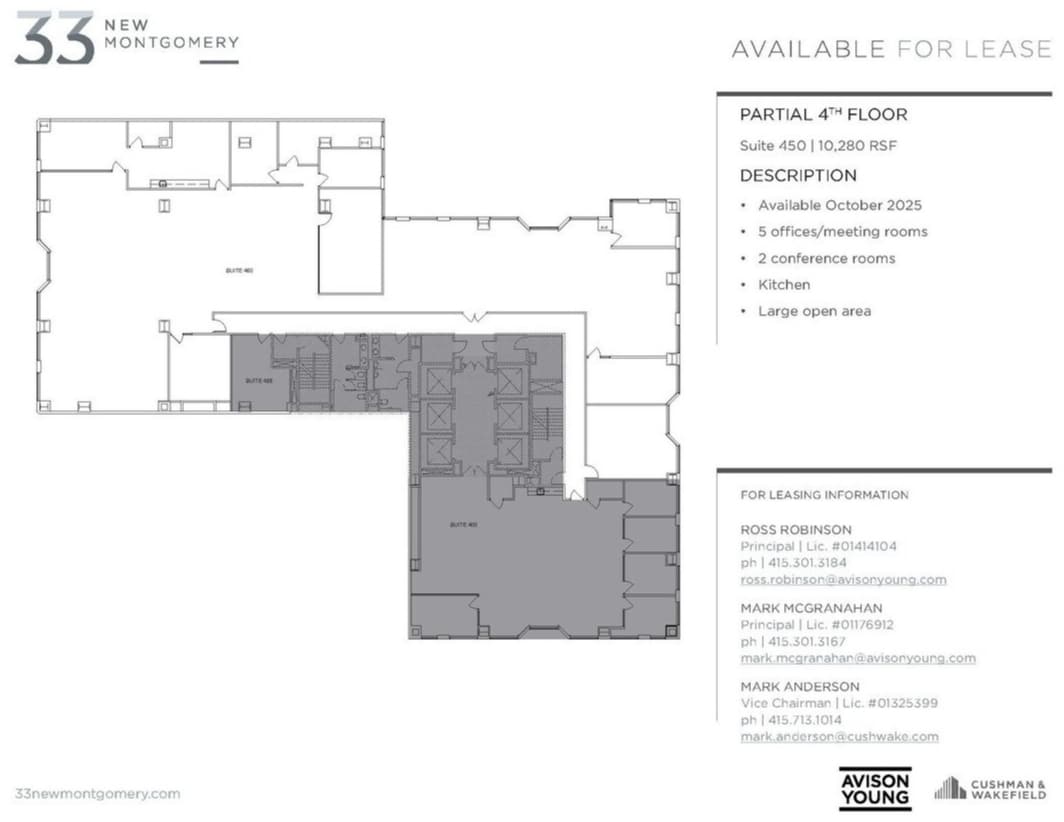 33 New Montgomery St, San Francisco, CA for lease Floor Plan- Image 1 of 1