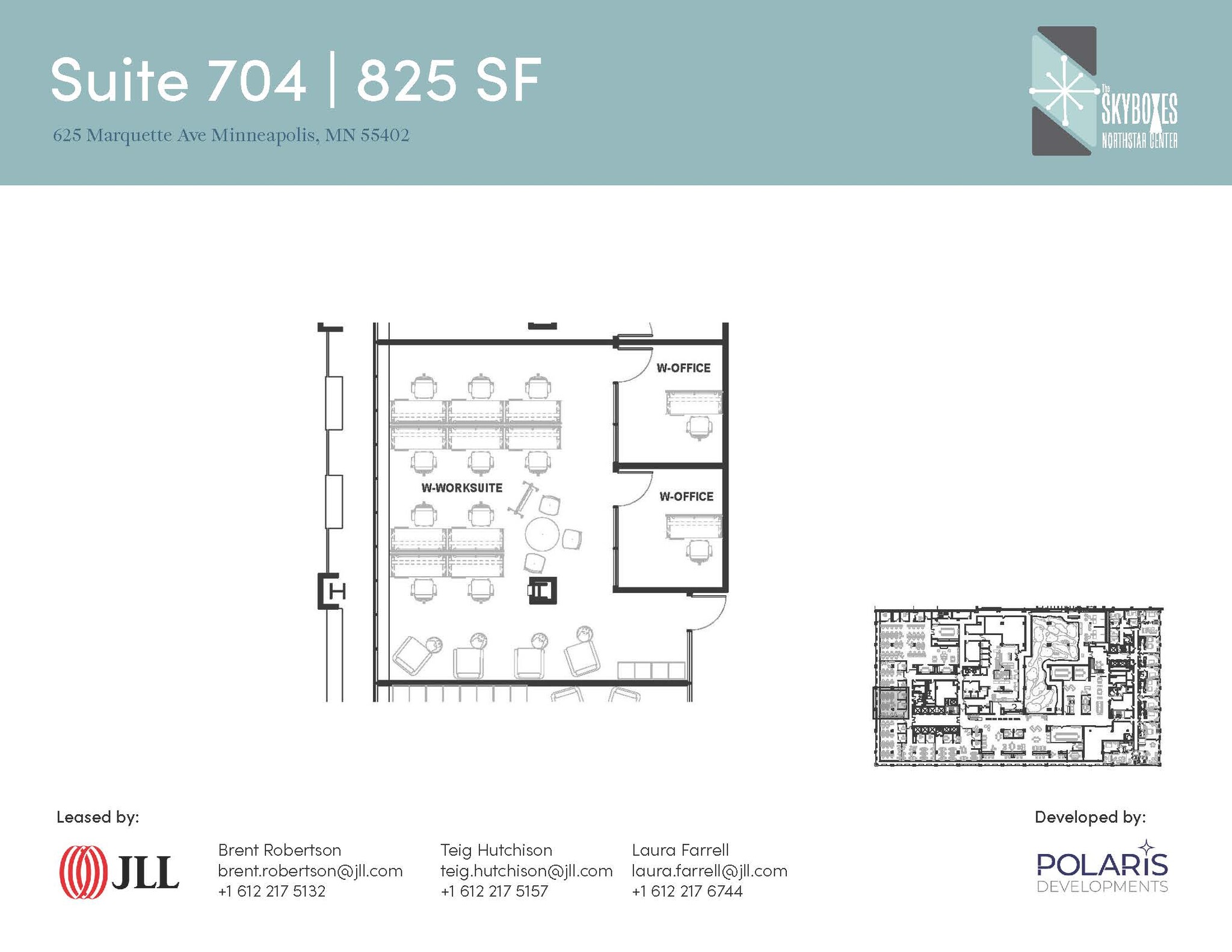 625 Marquette Ave, Minneapolis, MN à louer Plan d’étage- Image 1 de 1