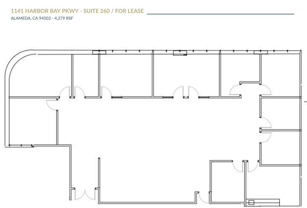 1310-1430 Harbor Bay Pky, Alameda, CA à louer Plan d’étage- Image 1 de 1