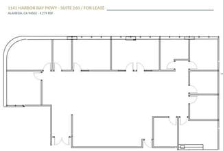 1310-1430 Harbor Bay Pky, Alameda, CA à louer Plan d’étage- Image 1 de 1