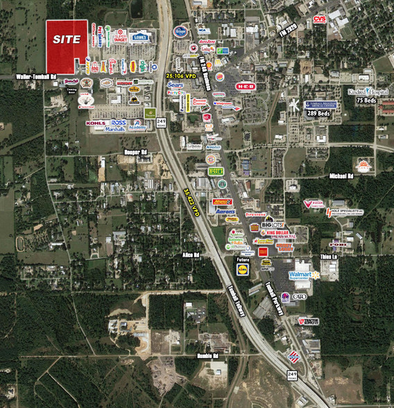 Fm 2920, Tomball, TX for lease - Aerial - Image 2 of 2