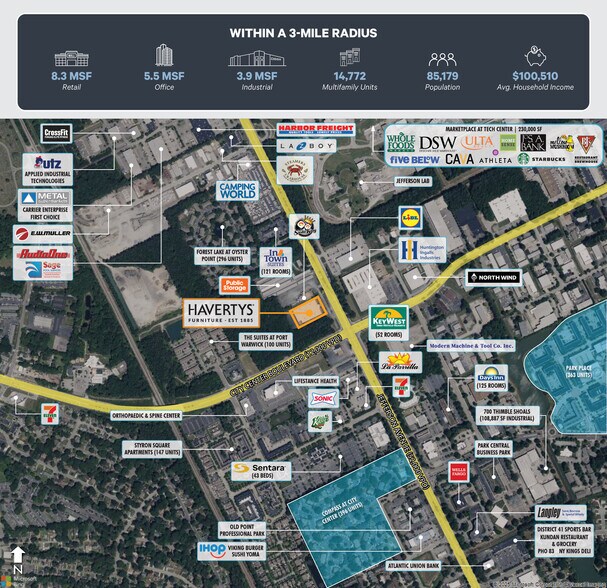 11871 Jefferson Ave, Newport News, VA à vendre - Photo du bâtiment - Image 2 de 9