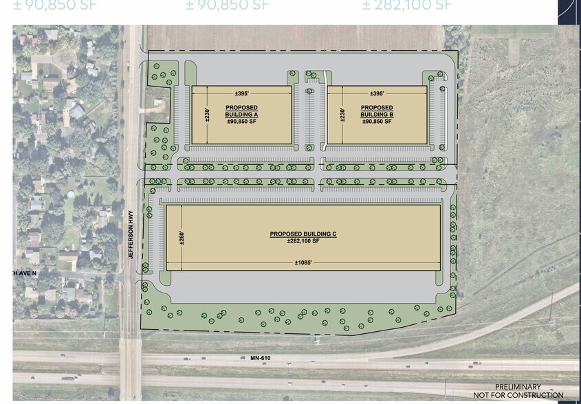 Jefferson Hwy, Brooklyn Park, MN à vendre - Plan de site - Image 3 de 3