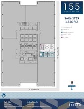 155 N Wacker Dr, Chicago, IL à louer Plan d’étage- Image 1 de 1