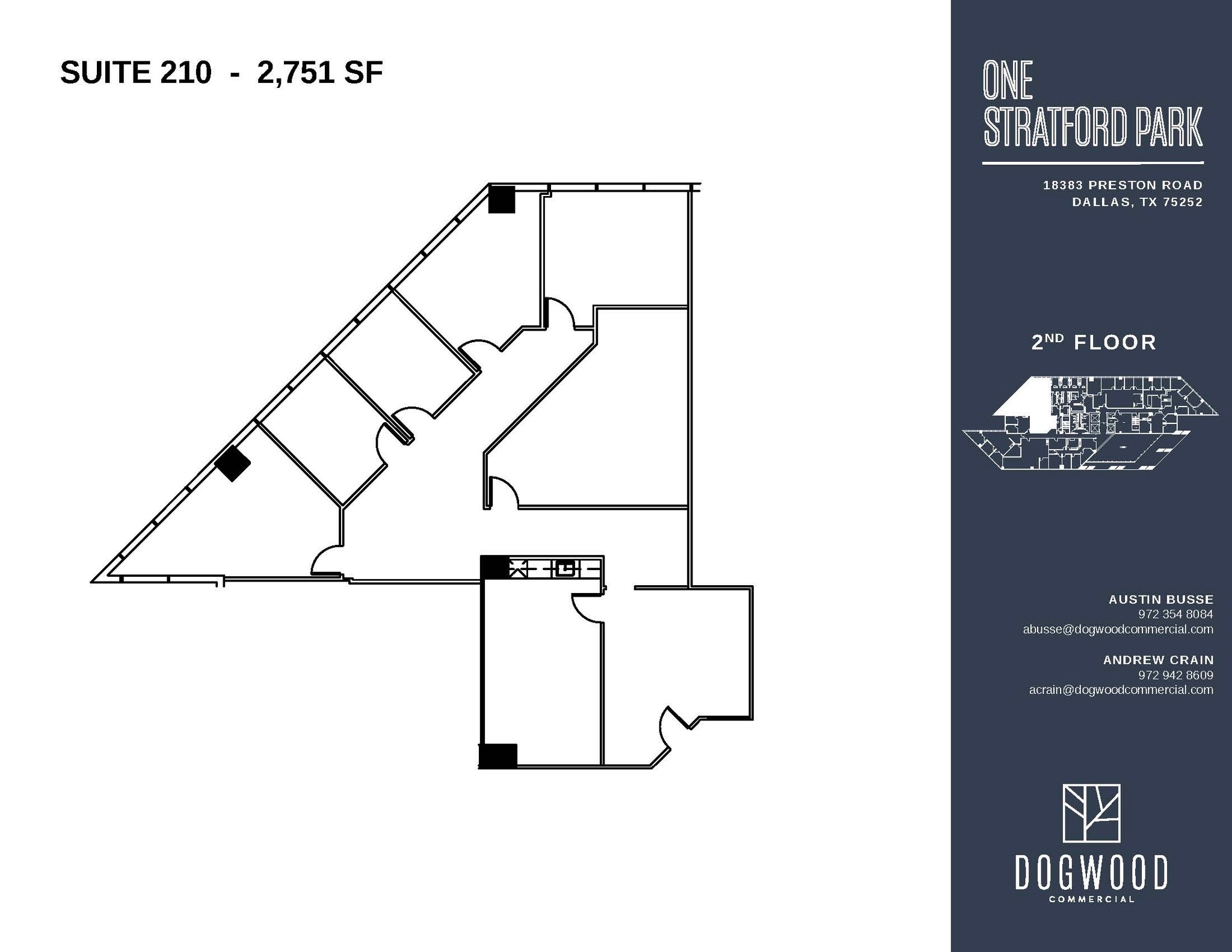 18383 Preston Rd, Dallas, TX à louer Plan d’étage- Image 1 de 1
