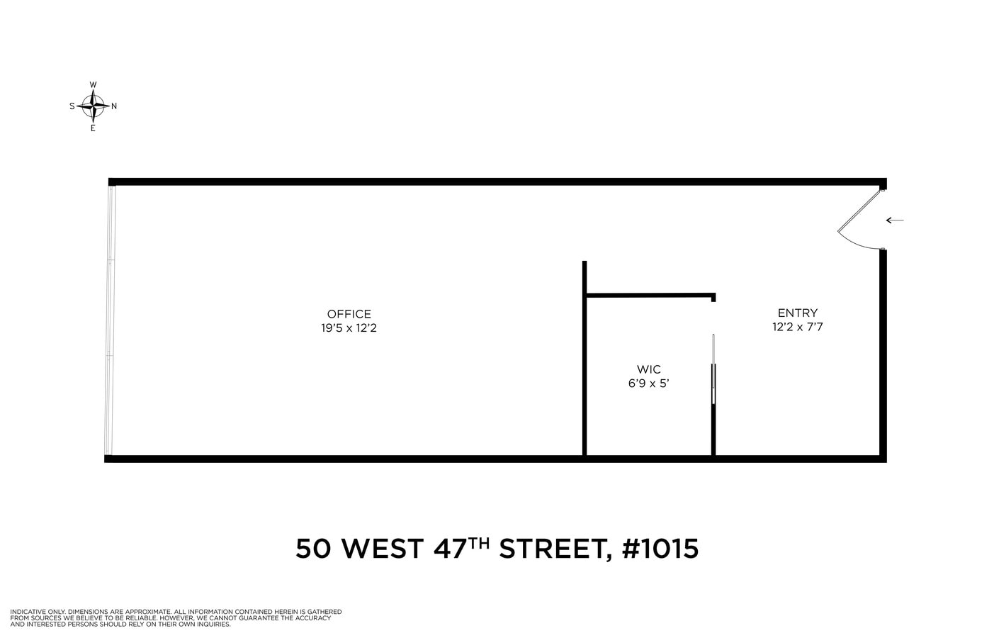 50 W 47th St, New York, NY 10036 - Unit 10-U -  - Floor Plan - Image 1 of 5