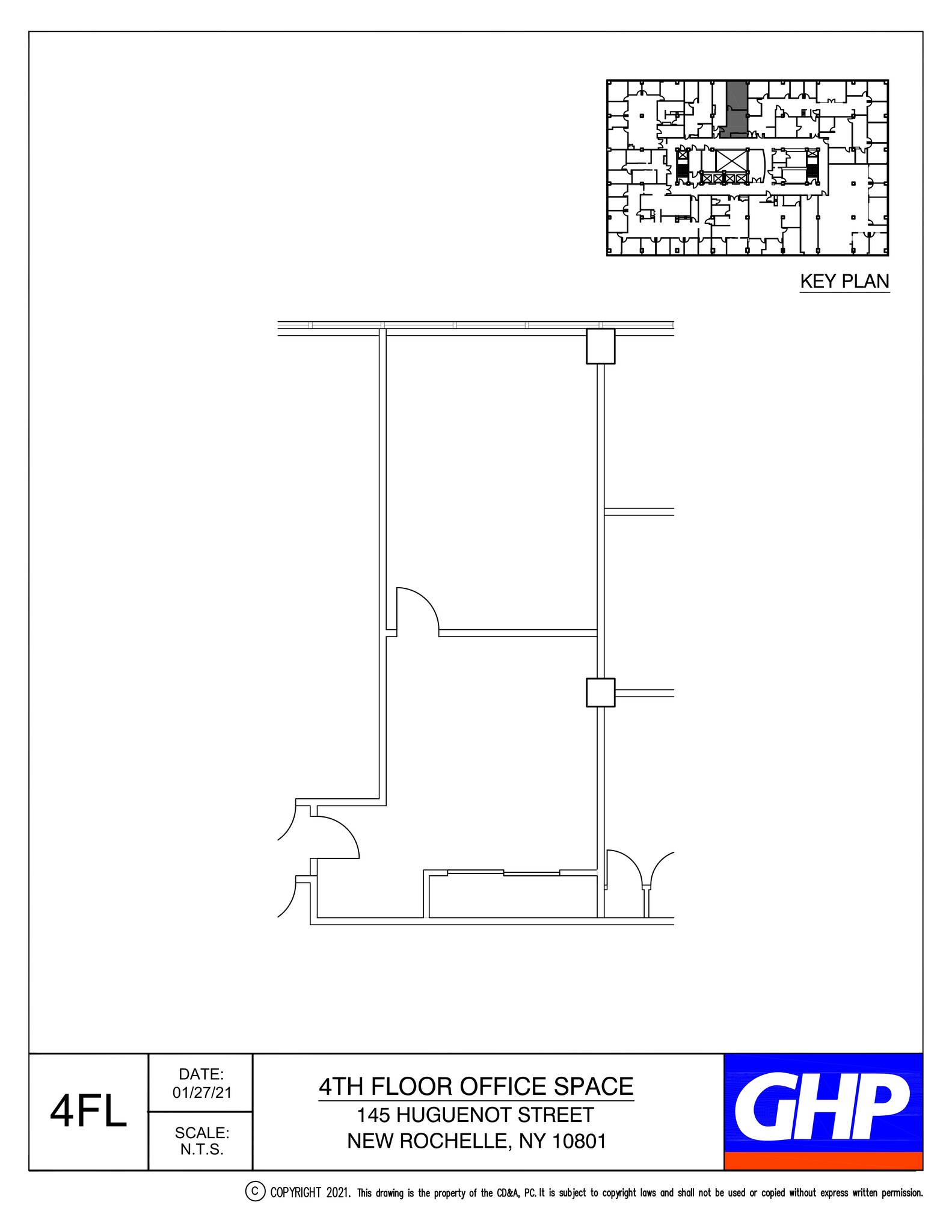 145 Huguenot St, New Rochelle, NY à louer Plan de site- Image 1 de 1